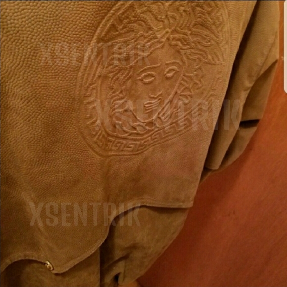 VERSACE GEN LEATHER BOMBER JACKET - Picture 5 of 15